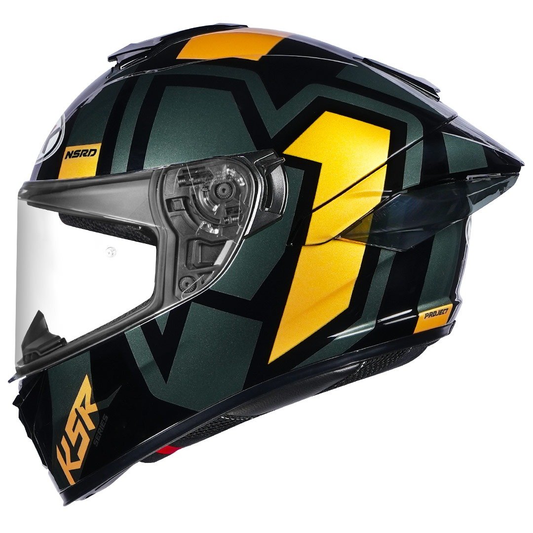 K5R 2V - SHIELD BLACK GREY GOLD GLOSSY
