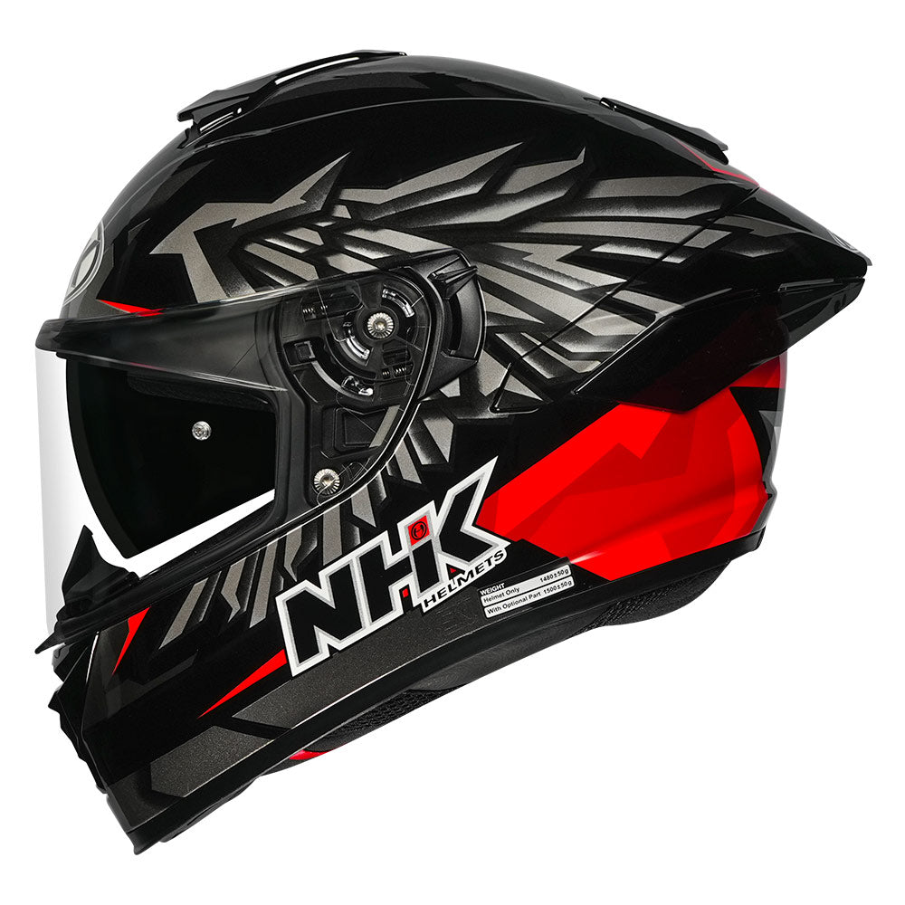 K5R Wingstar Black Red Glossy Finish