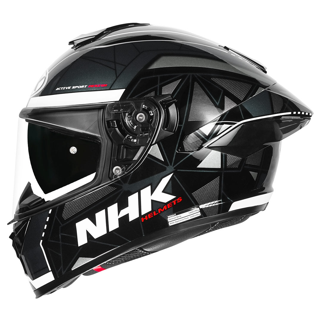 K5R Triangle Black Silver Glossy Finish