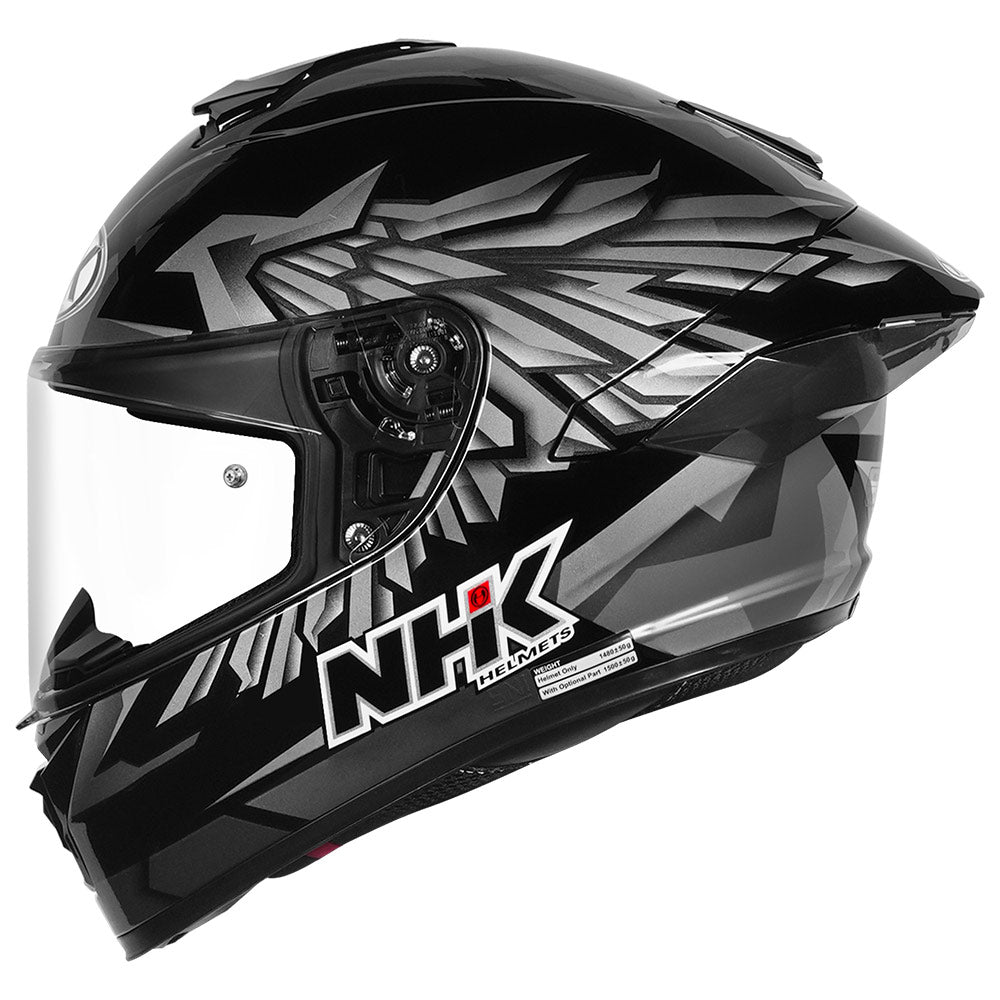 K5R Wingstar Black Silver Matt Finish