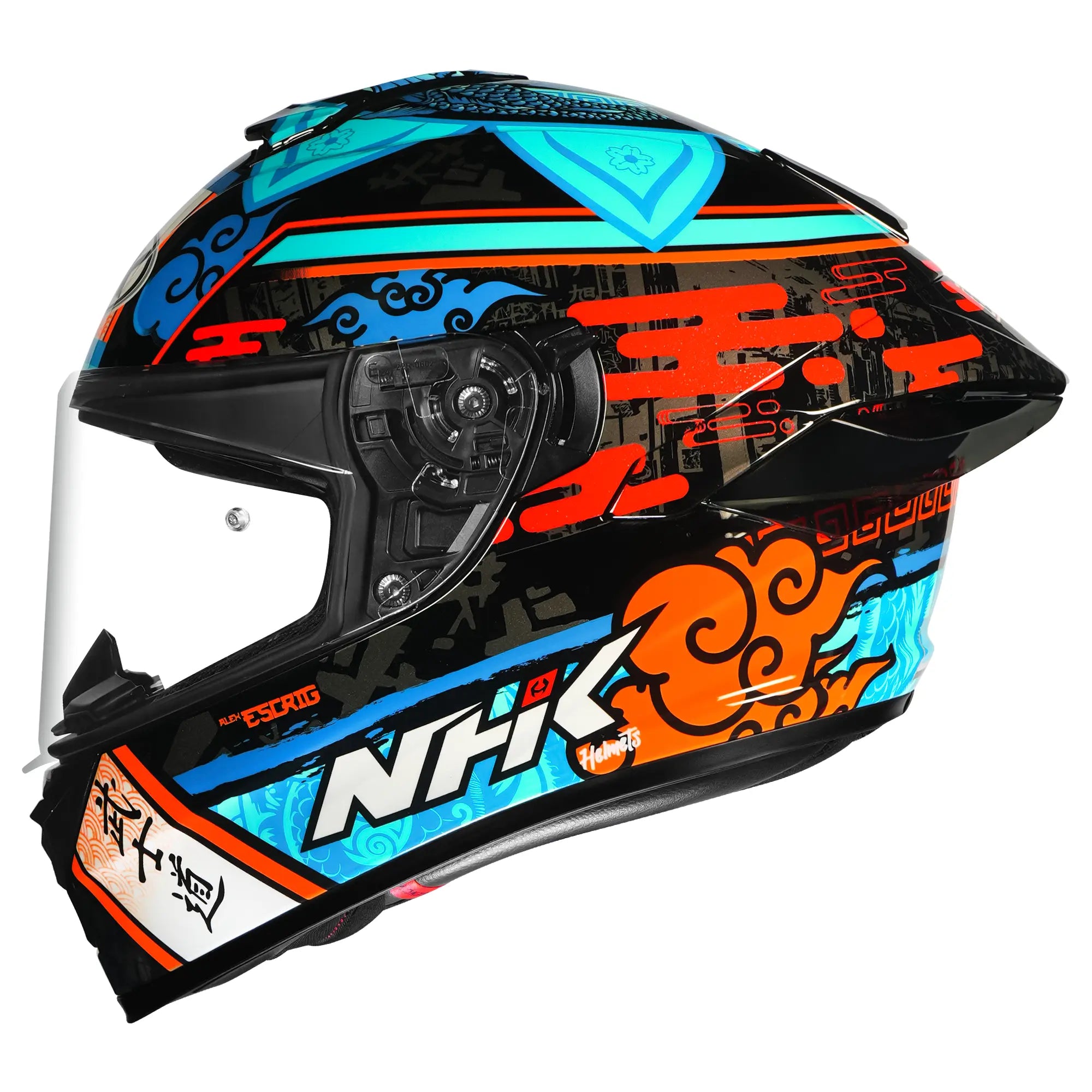 K5R ALEX ESCRIG #7 BLACK RED GLOSSY