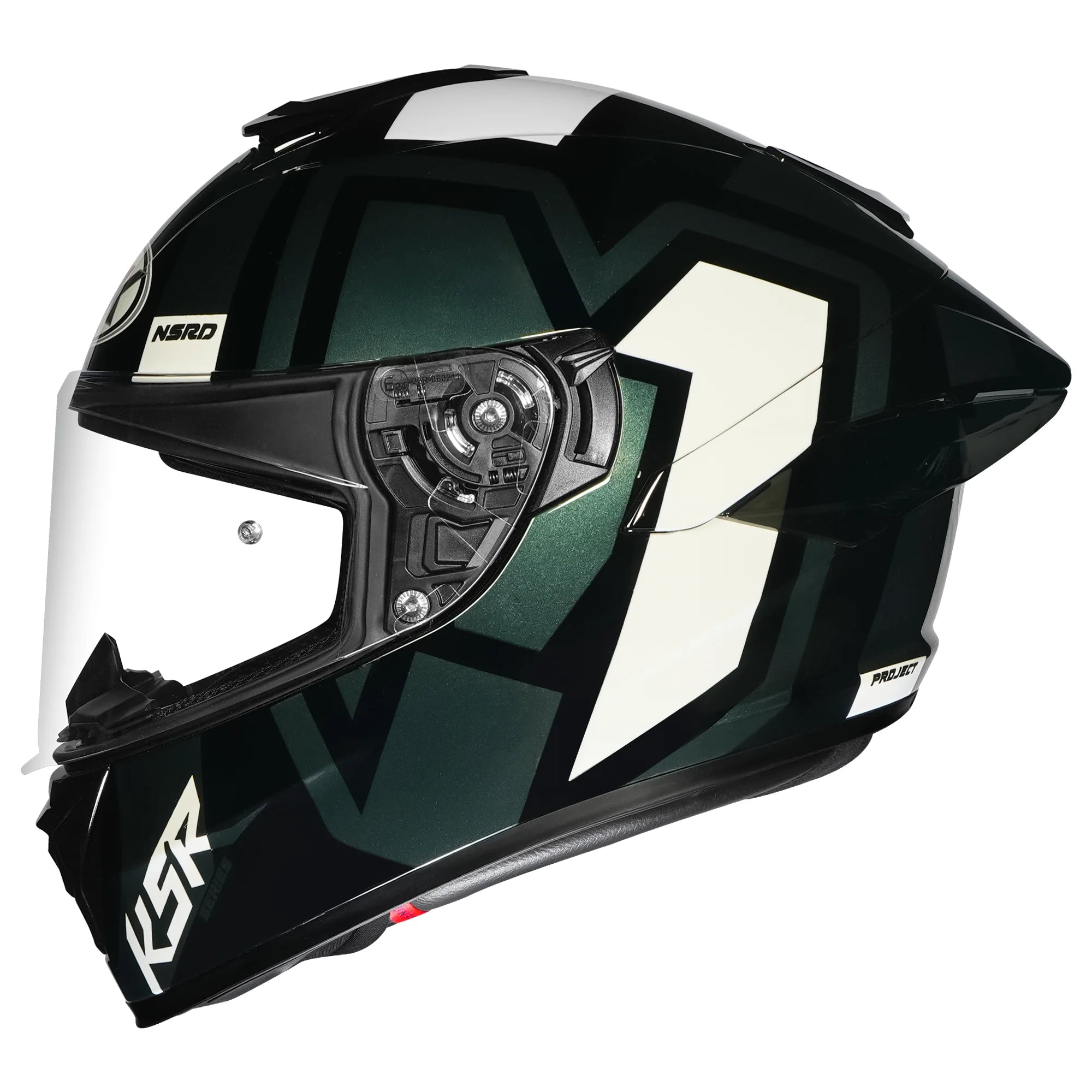 K5R SHIELD BLACK GREY WHITE GLOSSY