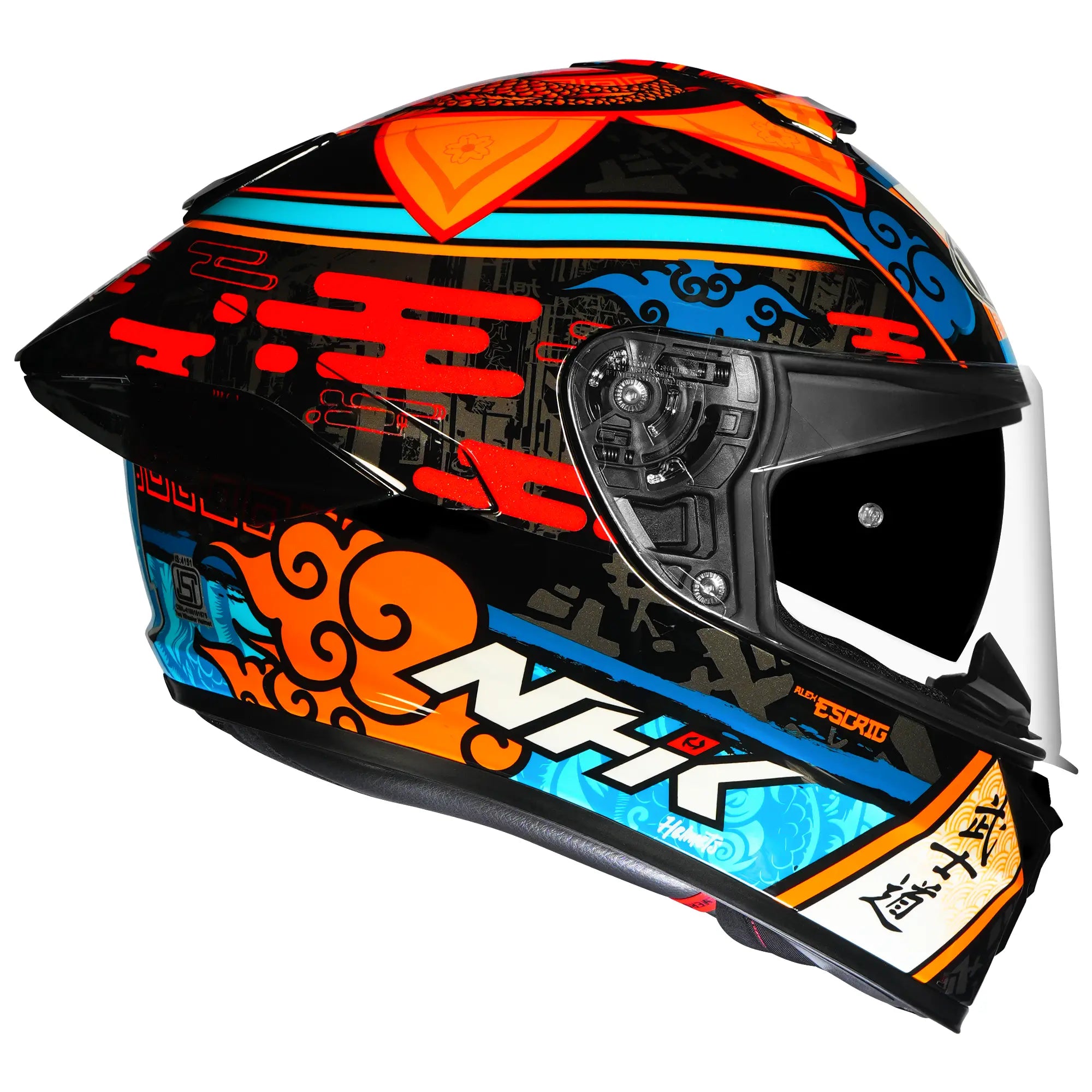 K5R ALEX ESCRIG #7 BLACK RED GLOSSY