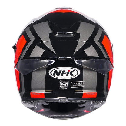 K5R 2V - SHIELD BLACK SILVER RED GLOSSY