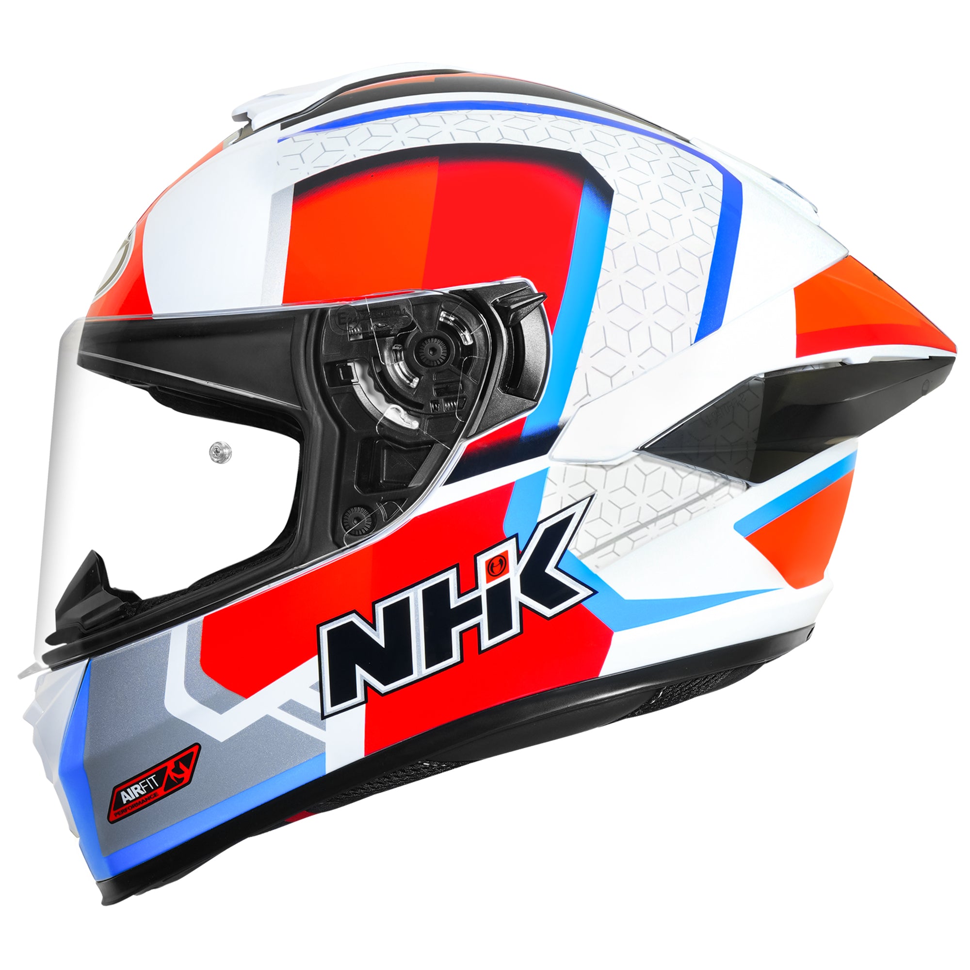 K5R RETRO WHITE RED BLUE GLOSSY