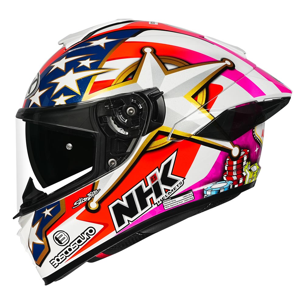 K5R Alonso Lopez #7 Star White Glossy Finish