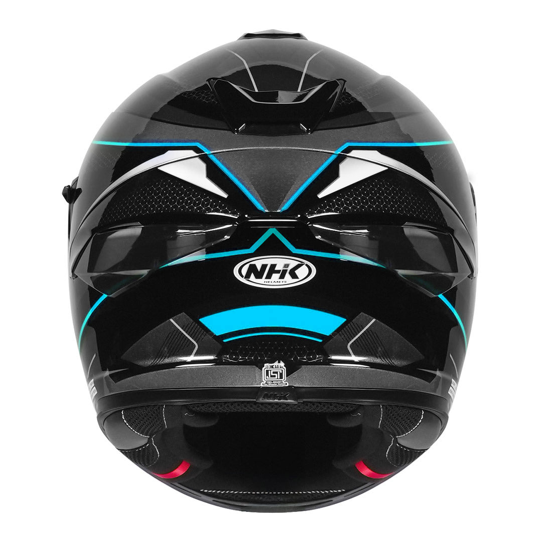 K5R ANOMALISTIC BLACK BLUE GLOSSY – NHK Helmets