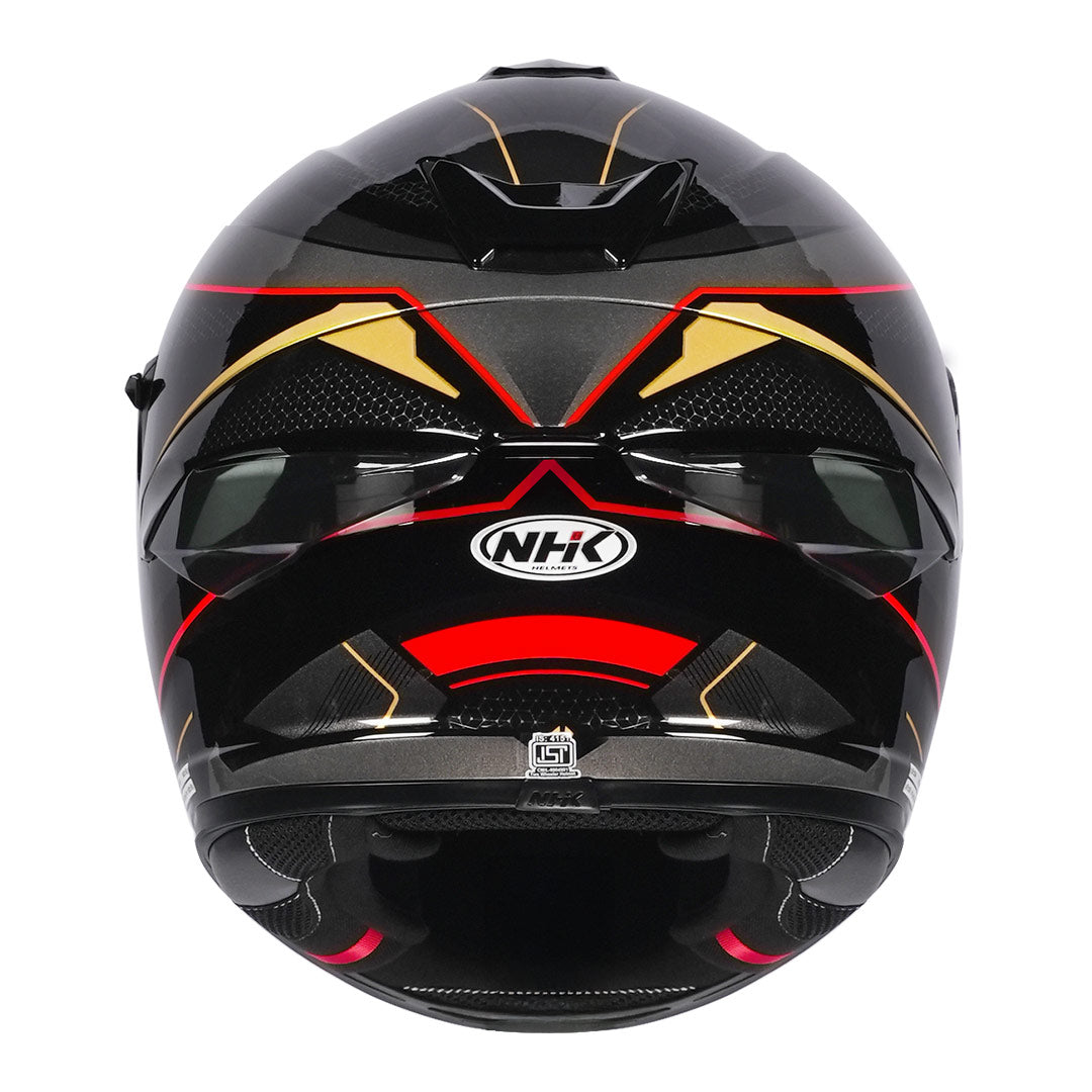 K5R ANOMALISTIC BLACK RED GLOSSY – NHK Helmets